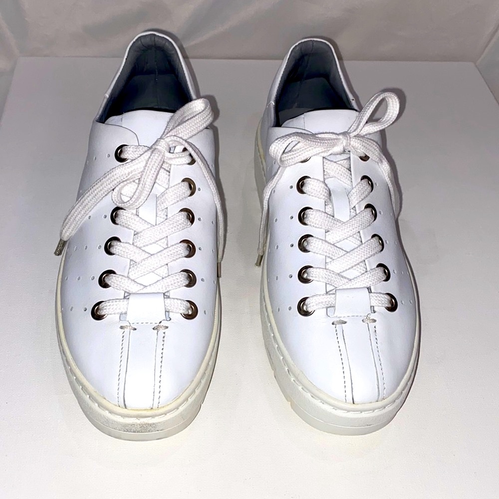 rag & bone Classic White Lace-Up Sneakers - Picture 14 of 15